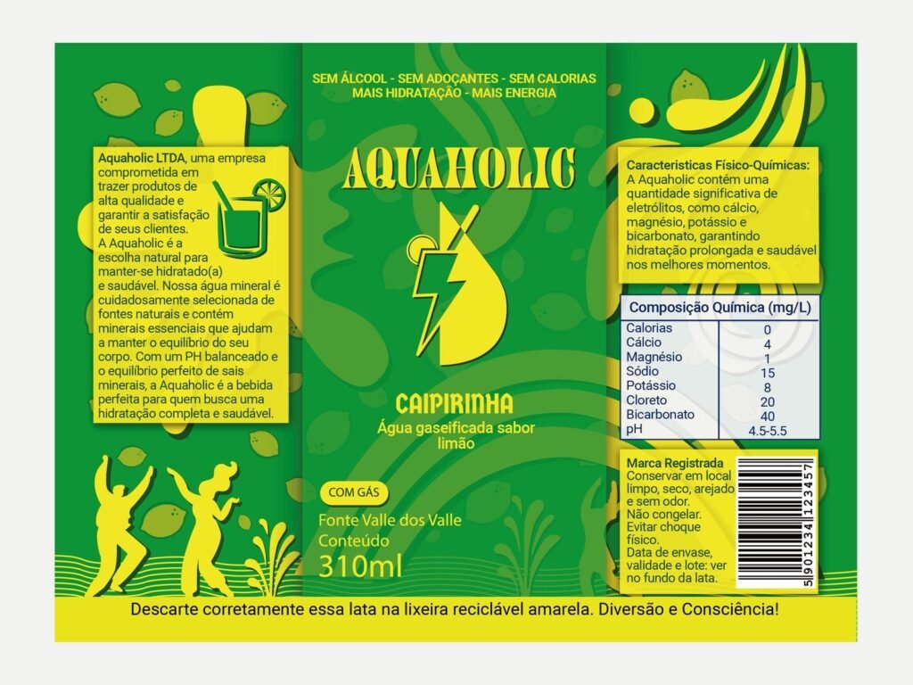 Rótulo planificado da Caipirinha