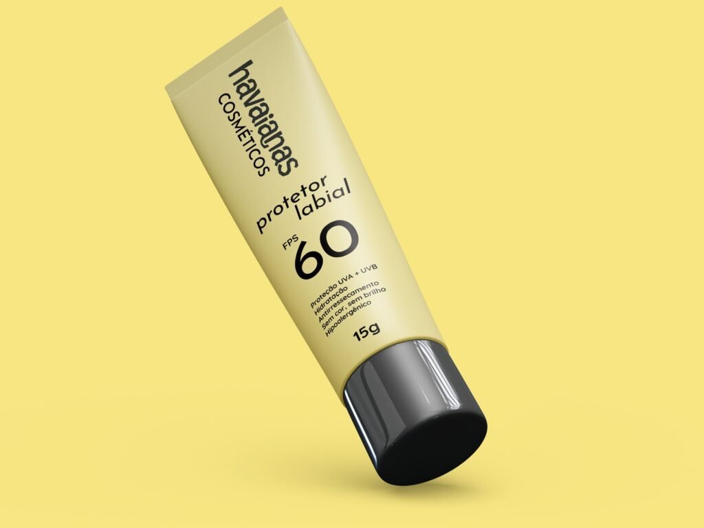 Protetor labial FPS 60 amarelo