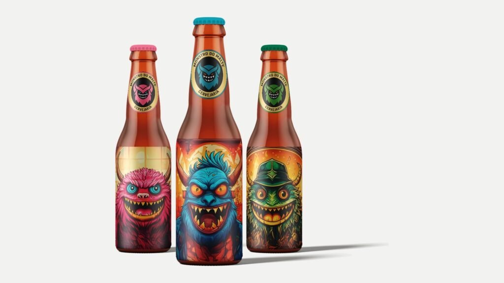 Linha de três cervejas da Monstro do Malte