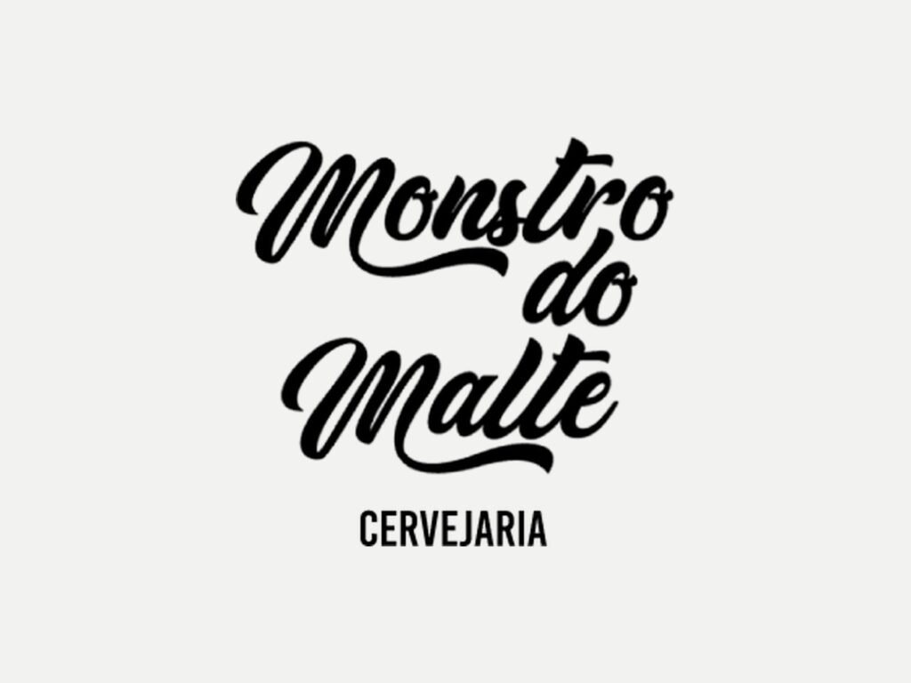 Logotipo manuscrito Monstro do Malte Cervejaria