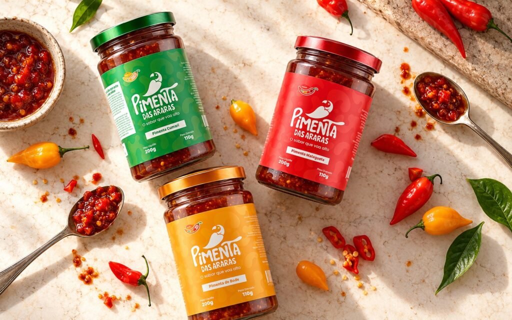 Pimenta das Araras preserve jars