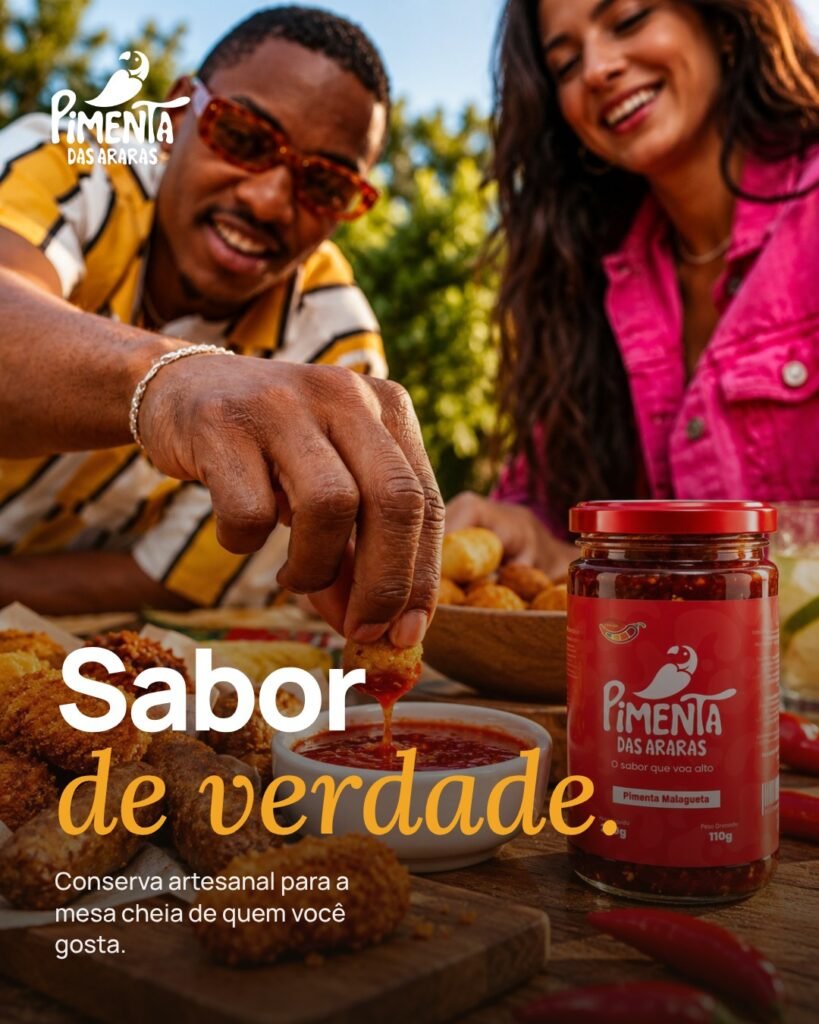 Post Real flavour, with friends and the Malagueta jar on the table